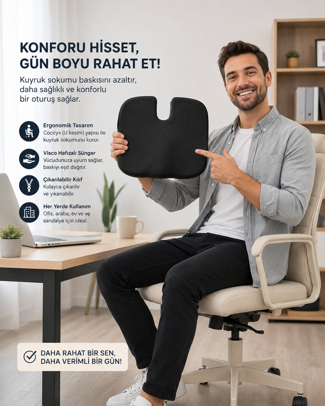Ortopedik Oturma Minderi
